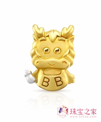 周大福K金吊墜BB龍