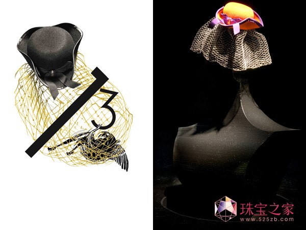 Borsalino(博薩利諾)金帽子 帽子與珠寶